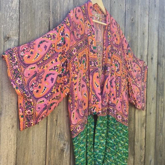 Arnhem Rare Vintage Wattlebird Kimono in Liberty - Picture 7 of 7